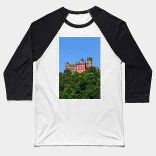 Schönburg, castle, Oberwesel, Middle Rhine, Rhine, Rhineland-Palatinate, Germany Baseball T-Shirt